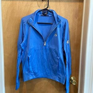 Blue Quarter-Zip Pullover
